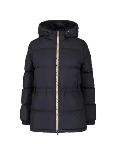 Geacă Burberry cu glugă negru