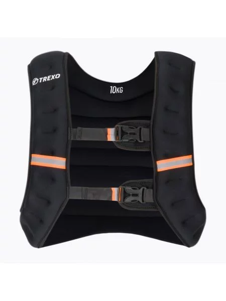 Kamizelka treningowa z obciążeniem TREXO 10 kg czarna