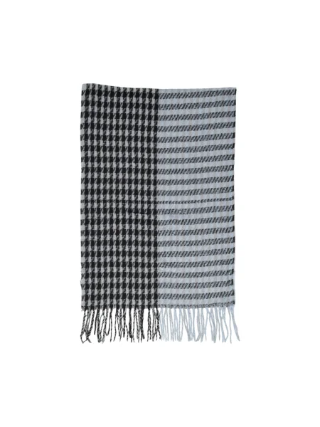 Šal Only s printom s geometrijskim uzorkom crna