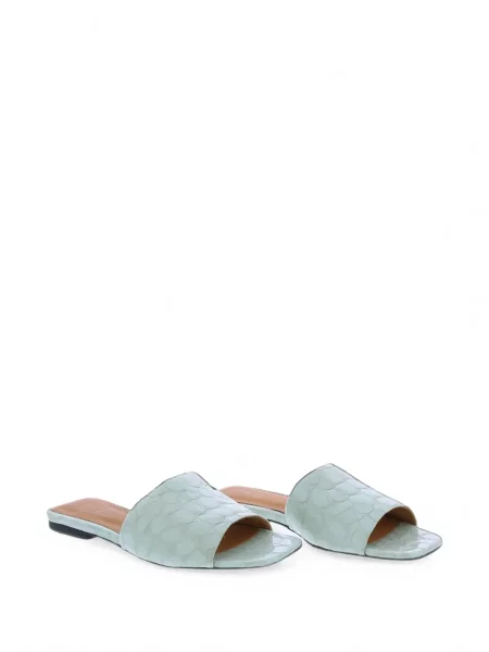 Кожени сандали Toral Shoes без ток зелено
