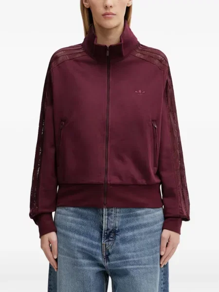 Košulja Adidas s platformom s printom s kapuljačom žuta