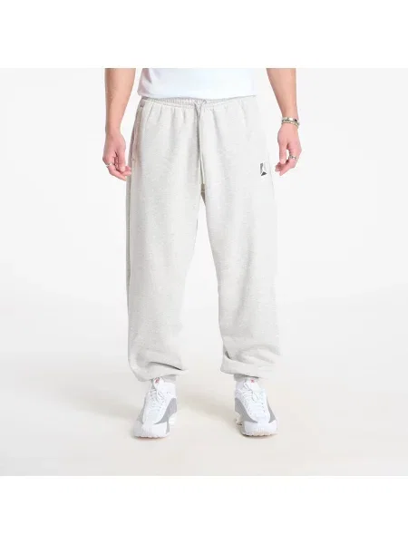 Pantaloni de trening Jordan Brooklyn Fleece Pants Grey Heather/ Pale Grey/ White XS alb