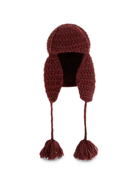 Căciulă Etro tricotate chunky roșu