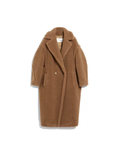 Płaszcz Max Mara typu teddy brązowy