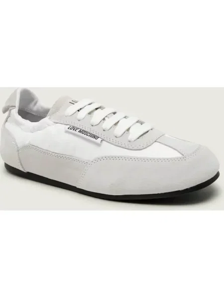 Love Moschino Sneakers | piele întoarsă alb