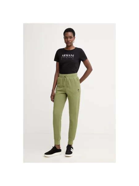Armani Exchange spodnie dresowe zielone