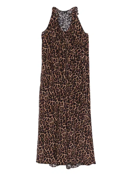 Rochie midi Anine Bing cu imagine până la genunchi de costum maro