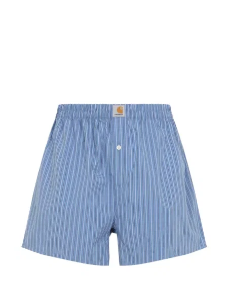 Pantaloni scurți Carhartt Wip cu dungi cu imagine albastru