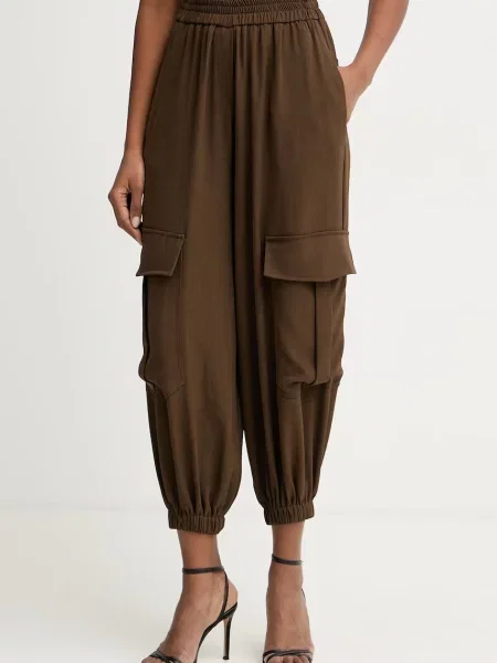 Haveone spodnie brązowe