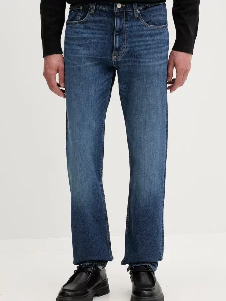 Tommy Jeans jeansy slim straight granatowe