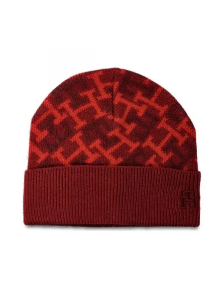 Tommy Hilfiger Căciulă TH MONOGRAM bordo