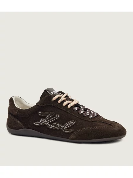 Karl Lagerfeld Sneakers Altia | piele întoarsă maro