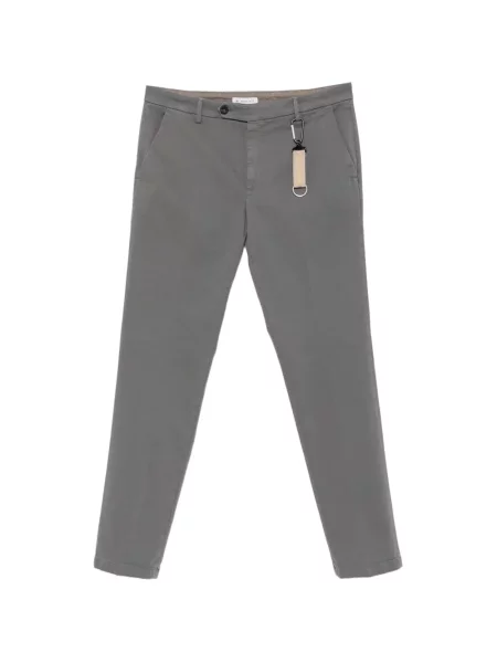 Pantaloni Manuel Ritz din țesătură twill gri