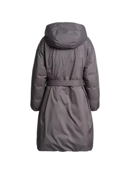 Cu centură palton Parajumpers cu glugă gri