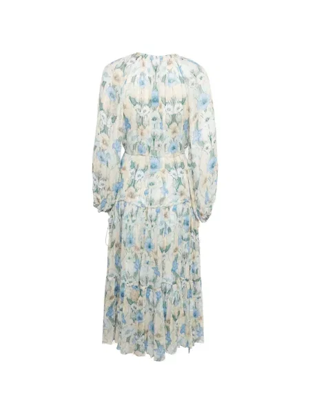 Rochie midi Zimmermann cu model floral cu imagine albastru