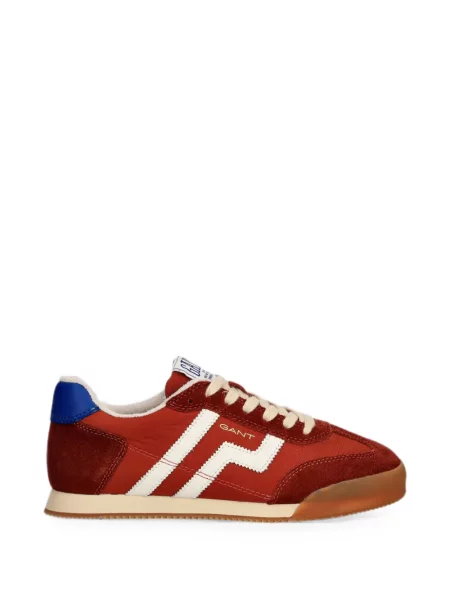 Sneakerși Gant din piele de căprioară cu imagine roșu