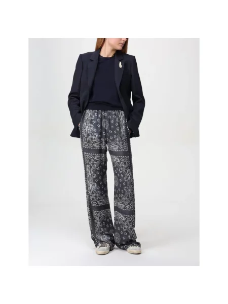 Dzianinowy sweter Golden Goose niebieski
