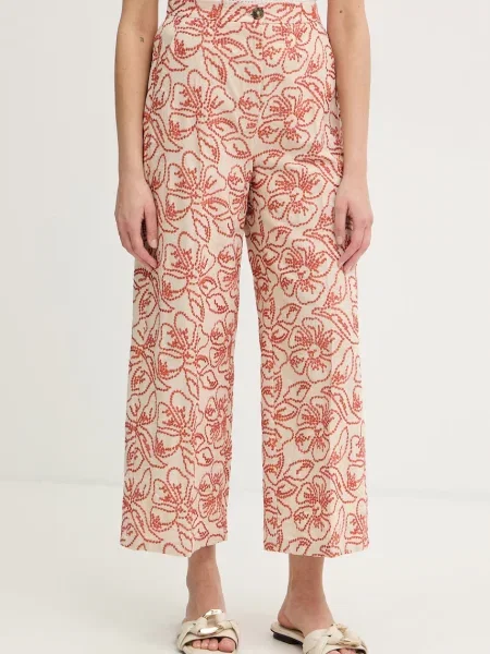 Marella pantaloni pentru femei din in Emme by Marella portocaliu