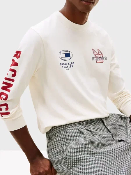 Лонгслів Tommy Hilfiger білий