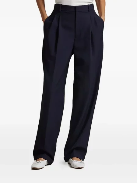 Froté široký pruhovaný šál Polo Ralph Lauren modrý