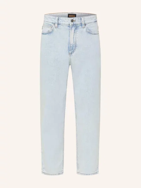 Boss Džíny Arlo Cropped Taper Fit light/pastel blue modré