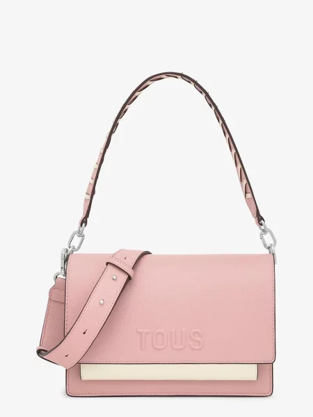 Tous geantă crossbody pentru femei cu imitație de piele roz
