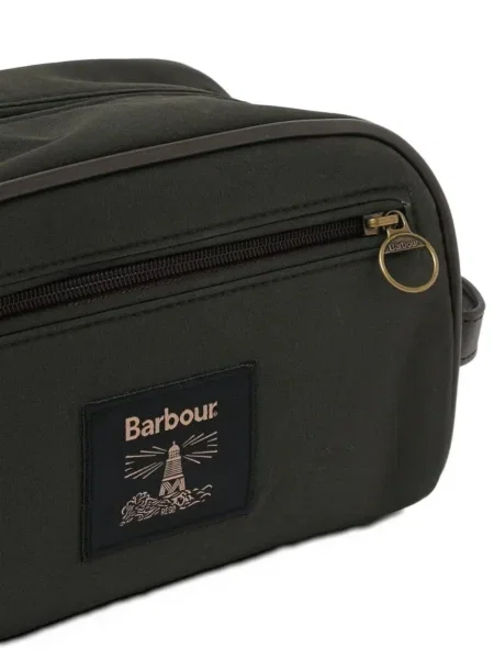 Geantă Barbour cu autograf verde