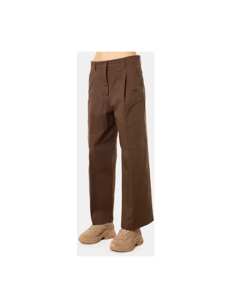 Spodnie palazzo Weekend Max Mara brązowe