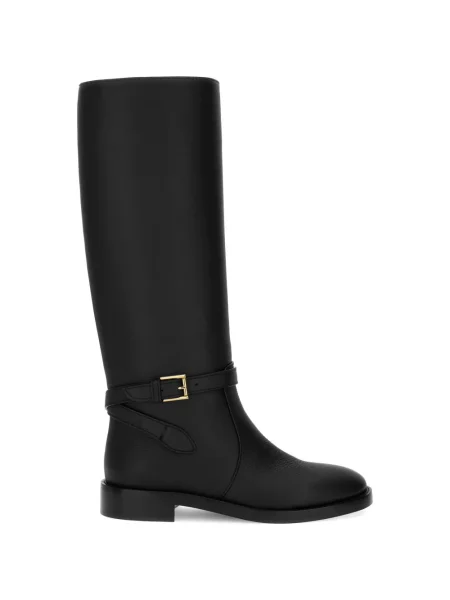 Cizme Gianvito Rossi cu cataramă cu bretele negru