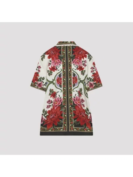 Koszula Farm Rio w kwiatki beżowa