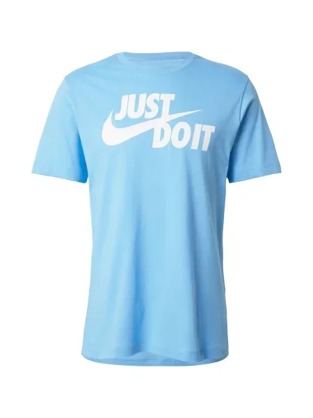 Nike Sportswear Tricou Swoosh azuriu alb