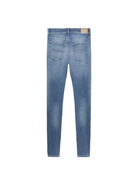 Skinny jeansy skinny Tommy Jeans retro niebieskie