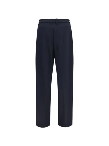 Pantaloni Thelatest de lână albastru