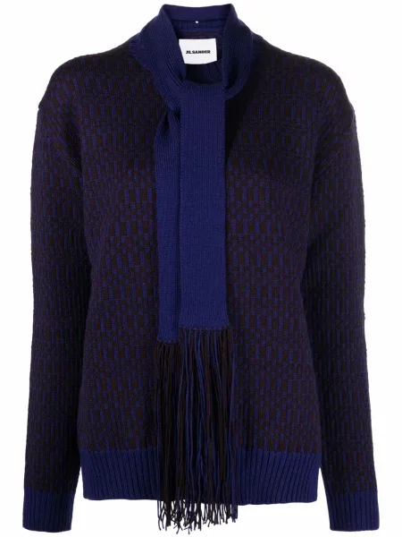 Pulover Jil Sander tricotate maro