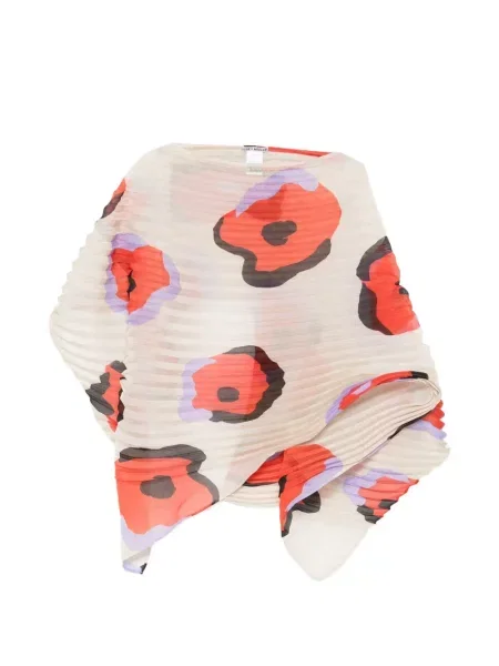 Poncho Issey Miyake cu model floral cu imagine