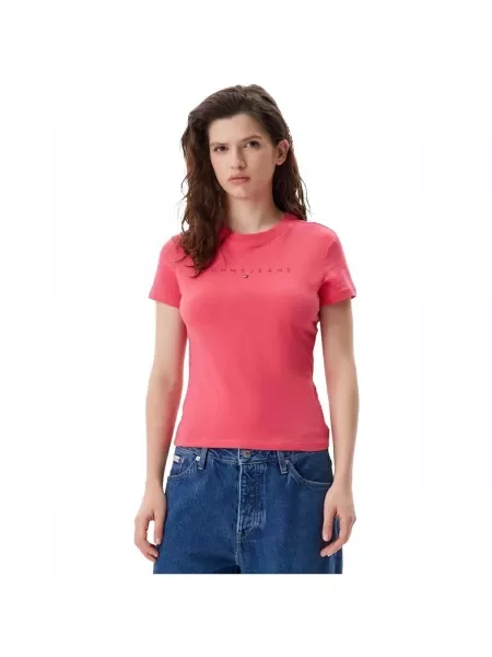 Tričko Tommy Jeans růžové
