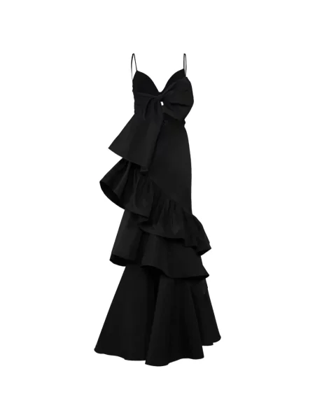 Rochie maxi Johanna Ortiz cu volane negru