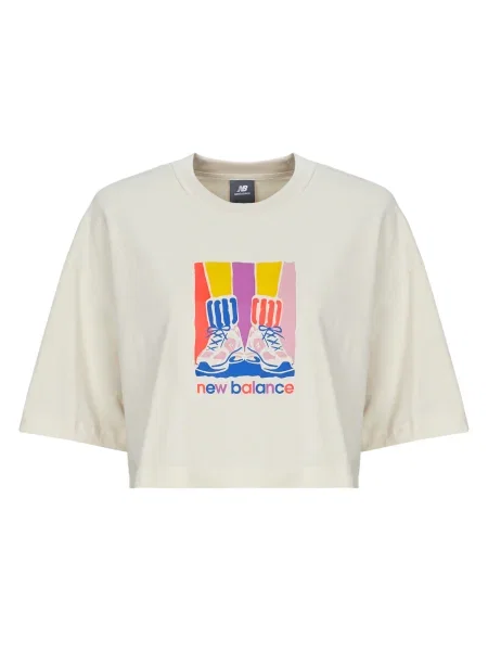 Tricou New Balance cu gradient bej