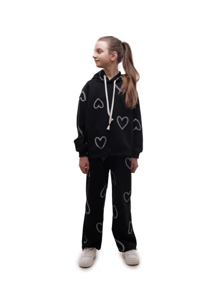 Дитячий Спортивний костюм LUMO віскоза/поліестер чорний