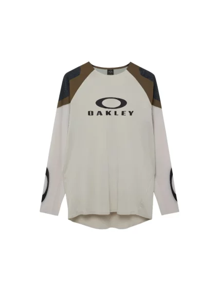 Koszulka Oakley z dżerseju beżowa