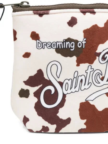 Geantă plic Mc2 Saint Barth cu imagine alb