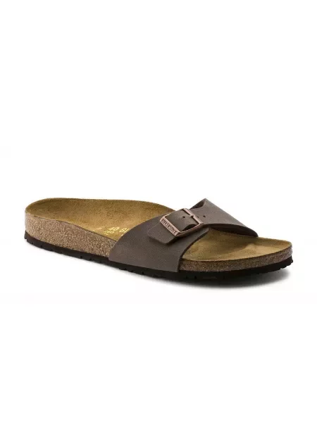 Klapki BIRKENSTOCK Madrid BFBC Narrow mocha brązowe