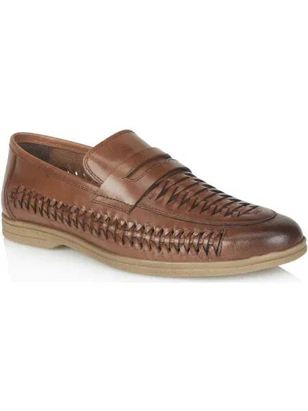 Mocasini Silver Street London din piele argintiu