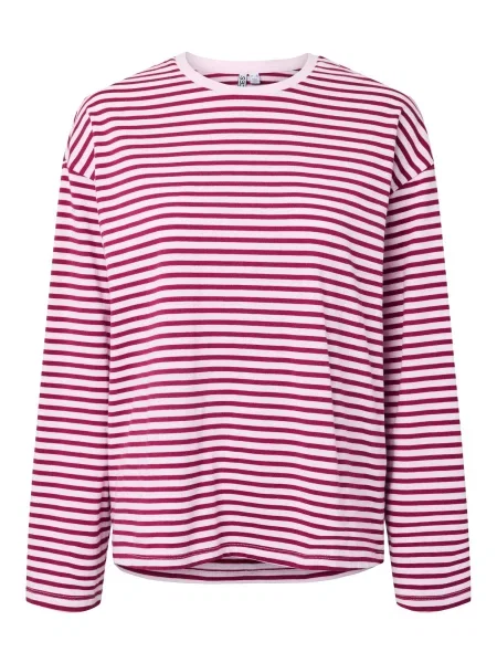 PIECES Tricou PCSadie purpuriu alb