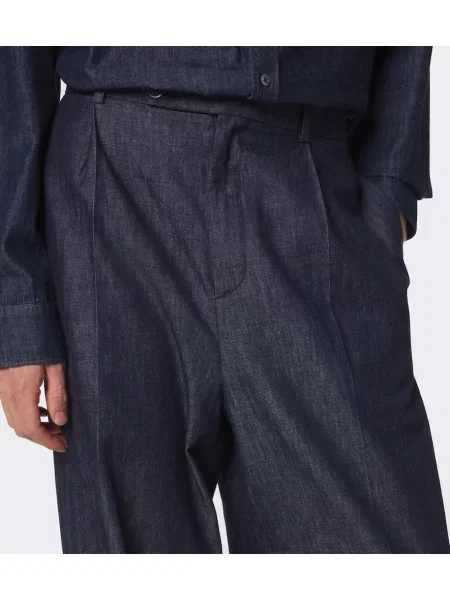 Pantaloni Jil Sander albastru