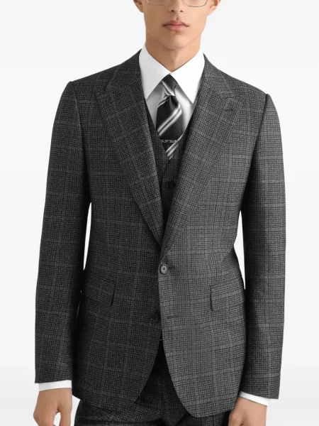 Costum Dolce & Gabbana în carouri de costum gri