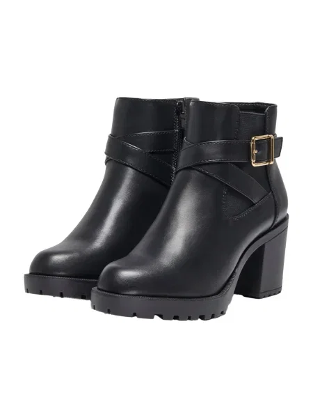 Botine Only cu cataramă negru