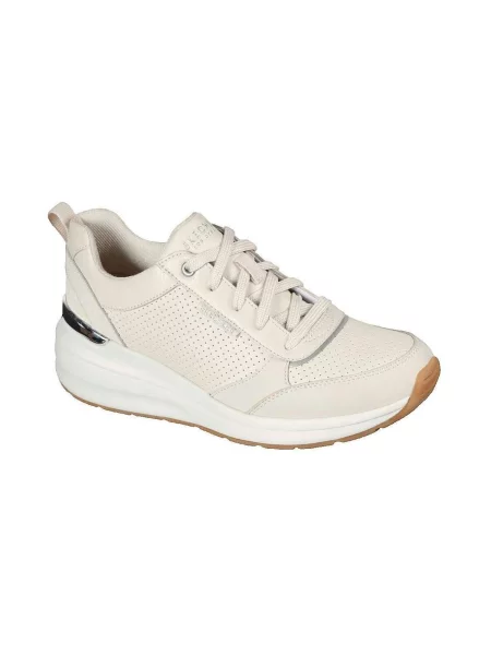 Pöttyös félcipő Skechers fehér