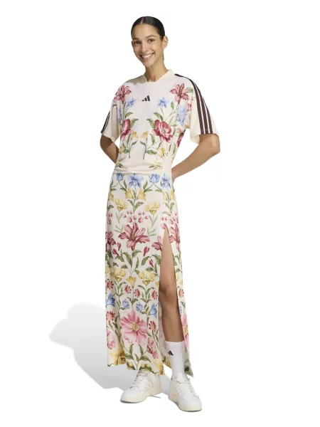 ADIDAS SPORTSWEAR Športové šaty FARM zelená / čierna biela
