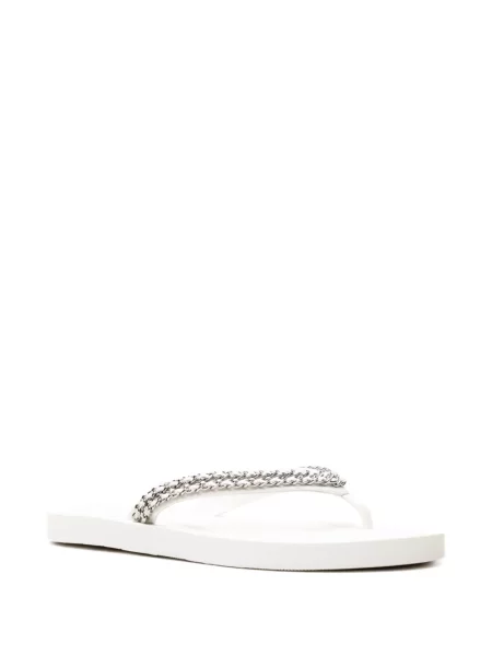 Șlapi Tory Burch alb